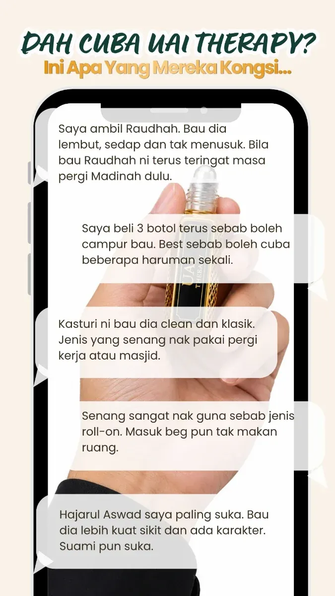 Perkongsian pelanggan UAI Therapy